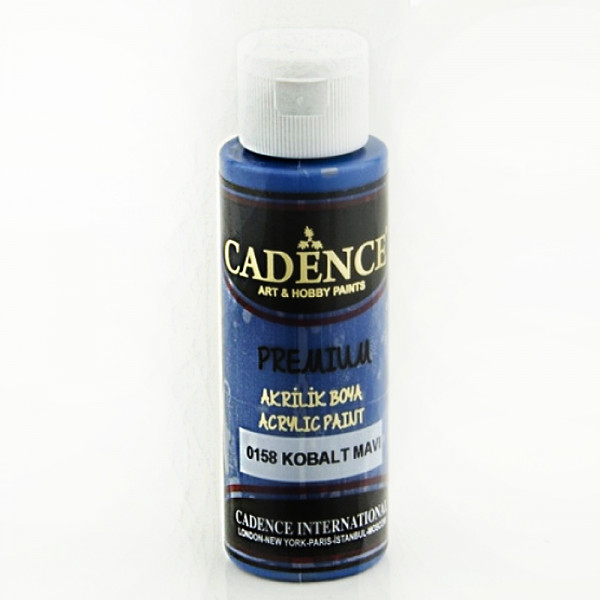 Акрилова фарба Cadence Premium Acrylic Paint, №0158 Кобальт синій, 70 мл