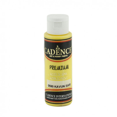Акриловая краска Cadence Premium Acrylic Paint, 70 мл, желтая дыня