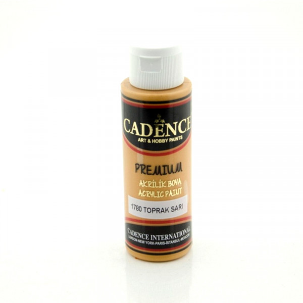 Акрилова фарба Cadence Premium Acrylic Paint, №1780 Первинний жовтий, 70 мл