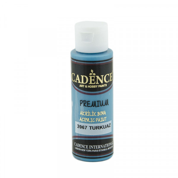 Акриловая краска Cadence Premium Acrylic Paint, №2067 Бирюзовый, 70 мл