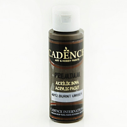 Акриловая краска Cadence Premium Acrylic Paint, 70 мл, умбра жженая