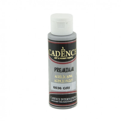 Акриловая краска Cadence Premium Acrylic Paint, 70 мл, серый