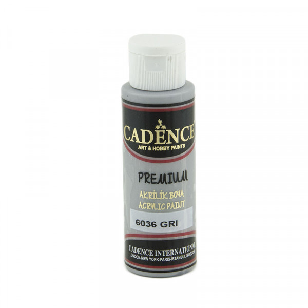 Акрилова фарба Cadence Premium Acrylic Paint, №6036 Сірий, 70 мл