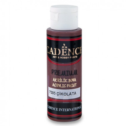 Акриловая краска Cadence Premium Acrylic Paint, 70 мл, шоколадный