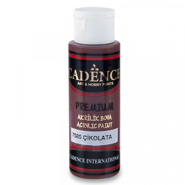 Акрилова фарба Cadence Premium Acrylic Paint, №7585 Шоколадний, 70 мл