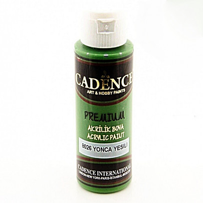 Акриловая краска Cadence Premium Acrylic Paint, 70 мл, темно-зеленый