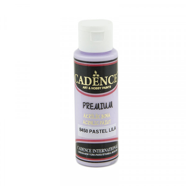 Акриловая краска Cadence Premium Acrylic Paint, №8458 Пастельно лавандовый, 70 мл