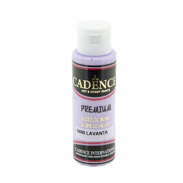Акриловая краска Cadence Premium Acrylic Paint, №8460 Лаванда, 70 мл