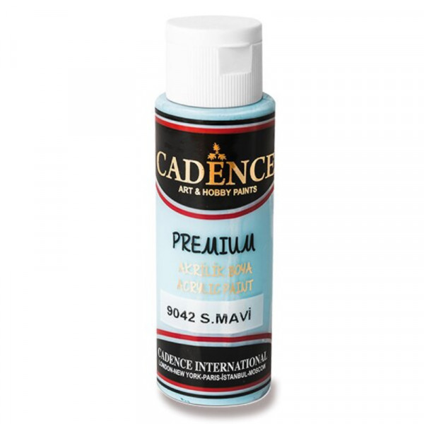 Акрилова фарба Cadence Premium Acrylic Paint, №9042 Небесно-блакитний, 70 мл