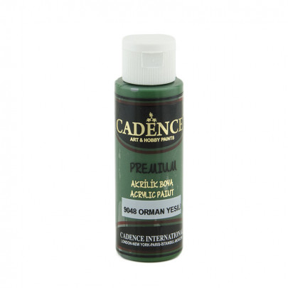 Акриловая краска Cadence Premium Acrylic Paint, 70 мл, лесной зеленый