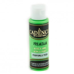 Акрилова фарба Cadence Premium Acrylic Paint, №FG Флуоресцентний зелений, 70 мл