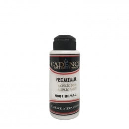 Акрилова фарба Cadence Premium Acrylic Paint, №0001 Білий, 250 мл
