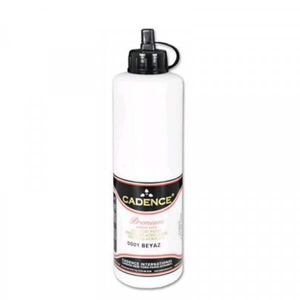 Акрилова фарба Cadence Premium Acrylic Paint, №0001 Білий, 500 мл