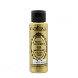 Акрилова фарба з ефектом золочення №101 Золото зелене 70 мл, Cadence Waterbased Gilding Paint