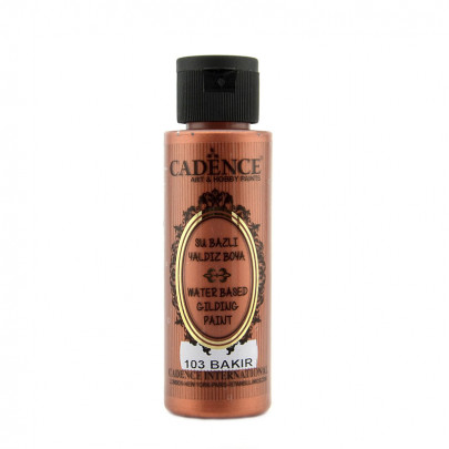 Акриловая краска с эффектом золочения Cadence Water Based Gilding Paint, 70 мл, медь