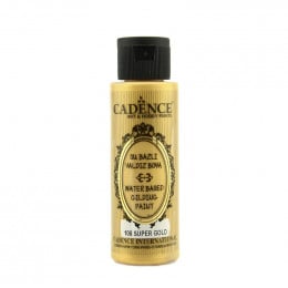 Акрилова фарба з ефектом золочення №108 Супер золото 70 мл, Cadence Waterbased Gilding Paint