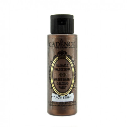 Акриловая краска с эффектом золочения Cadence Water Based Gilding Paint, 70 мл, светло-коричневый