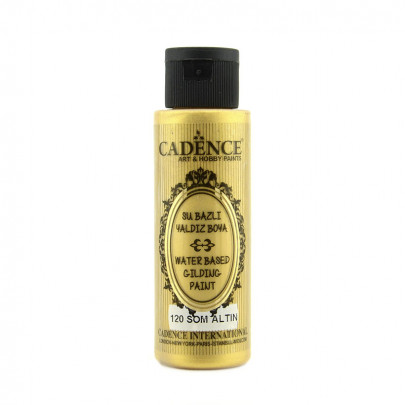 Акриловая краска с эффектом золочения Cadence Water Based Gilding Paint, 70 мл, золотая пыль