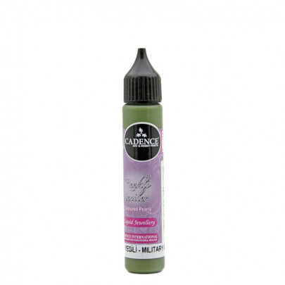 Контур универсальный для создания жемчужин Colored Pearls, 25 мл, тёмно-зелёный