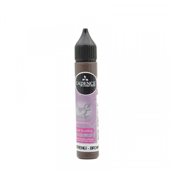 Акриловий контур для створення перлин, Cadence Colored Pearls, №567 Коричневий, 25мл
