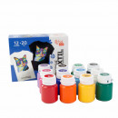 Набор акриловых красок по ткани 12 цветов по 20 мл, ROSA Talent