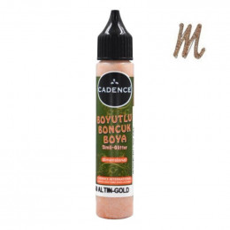 Акриловий контур з глітером, Cadence Glitter Color, №452 Мідь, 25мл