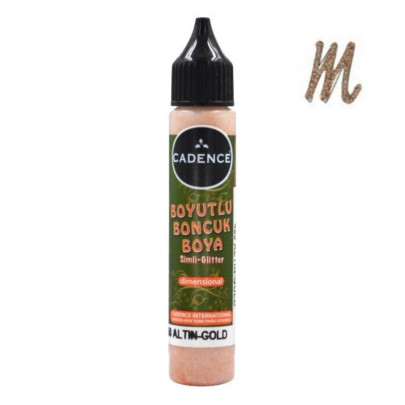 Акриловий контур з глітером, Cadence Glitter Color, №452 Мідь, 25мл