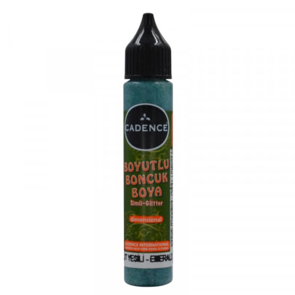 Акриловий контур з глітером, Cadence Glitter Color, №470 Темно-зелений, 25мл