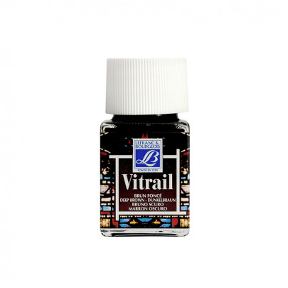 Витражные краски на сольвентной основе Vitrail, 50 мл/ - №102 Deep brown