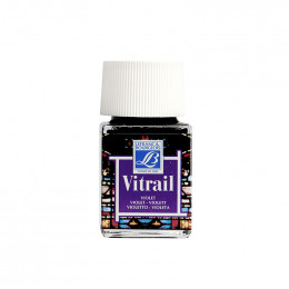 Вітражна фарба на сольвентній основі Lefranc Vitrail, №601 Фіолетовий (Violet), 50 мл