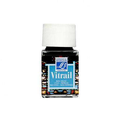 Витражные краски на сольвентной основе Vitrail, 50 мл/ - №087 Cyan