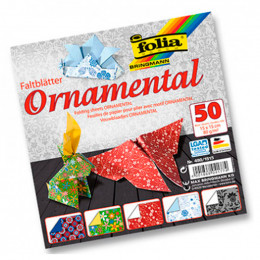Набір паперу для орігамі Folia Folding Papers "Ornamental" (Орнаменти), 80 гр, 15х15 см
