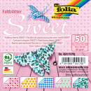 Набір паперу для орігамі Folding sheets Sweet, 50 аркушів, 10*10 см, Folia