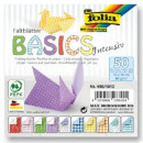 Набор бумаги для оригами Folding Papers Basics intensive, 50 листов, 10*10 см, Folia