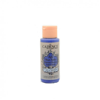 Краска для ткани Cadence Style Matt Fabric, 59 мл, №644 Ультрамарин