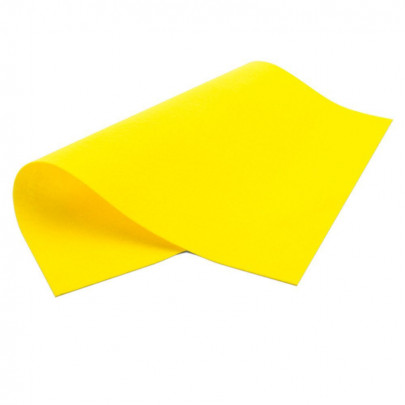 Фетр листовой, вискоза, 20х30см, Бананово-желтый