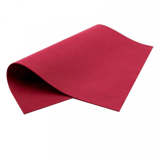 Фетр листовий, віскоза, 20х30см, Бордовий