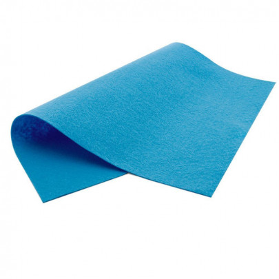 Фетр листовой, вискоза, 20х30см, Голубой