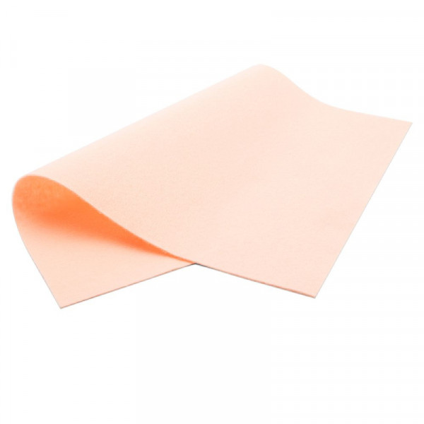 Фетр листовий, віскоза, 20х30см, Абрикосовий