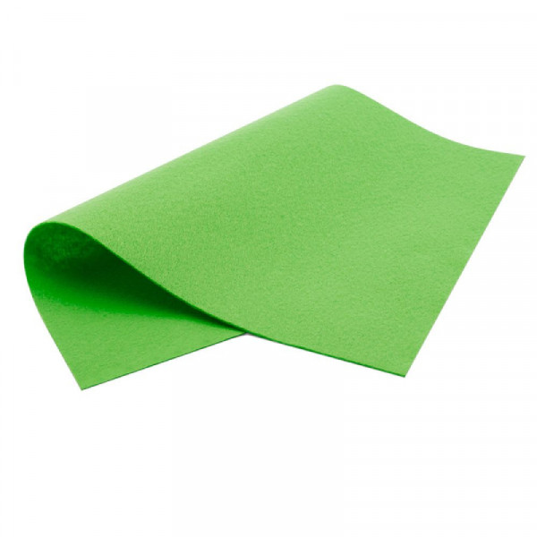 Фетр листовий, віскоза, 20х30см, Світло-зелений