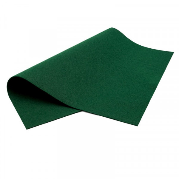 Фетр листовий, віскоза, 20х30см, Темно-зелений