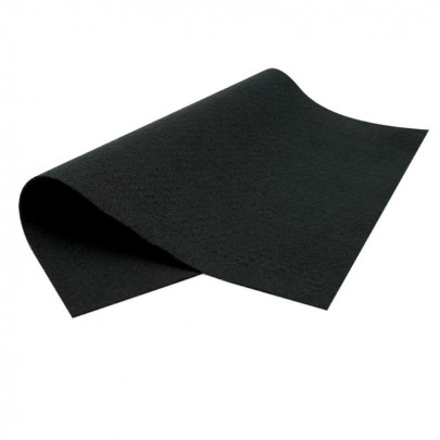 Фетр листовой, вискоза, 20х30см, Черный