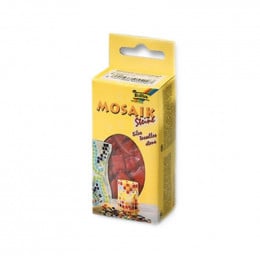 Мозаика красная Folia Mosaic-glass tiles 200 гр, 10x10 мм (300 шт)