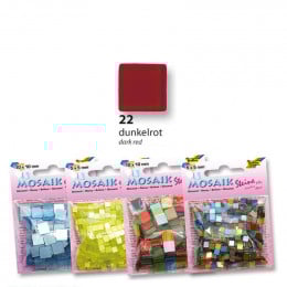 Мозаика Folia Gloss 45 гр, 5x5 мм (700 шт), № 22 Бордовая