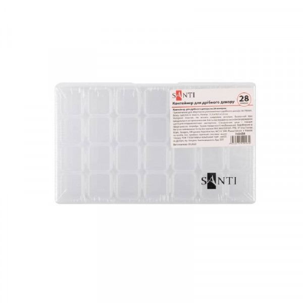 Контейнер для дрібного декору на 28 комірок SANTI, 743039