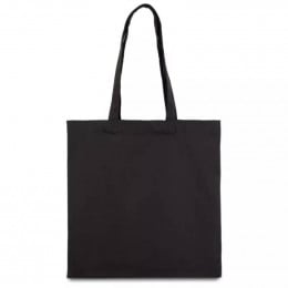 Еко сумка з бавовни, чорна 38*40 см, 220 г/м2