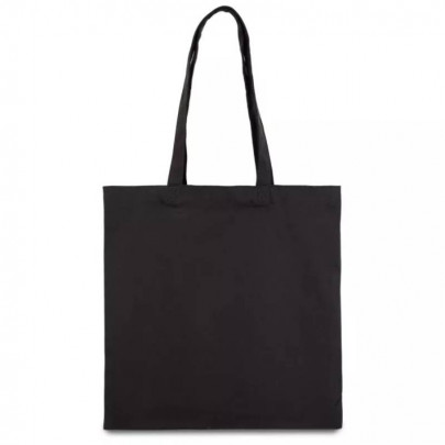 Еко сумка з бавовни, чорна 38*40 см, 220 г/м2