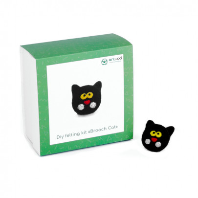 Набір для валяння "Брошка Кіт"