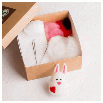 Набор для валяния Белый зайчонок