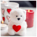 Набор для валяния Медведь с сердечком